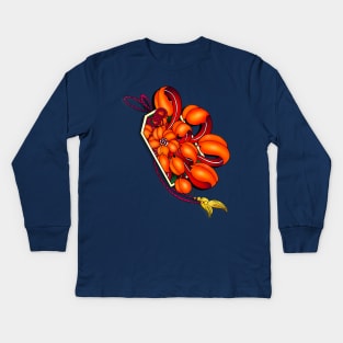 chrysanthemum Kids Long Sleeve T-Shirt